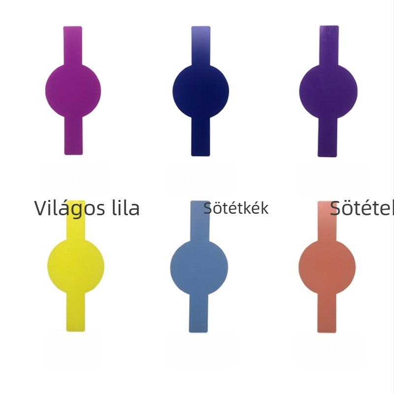 Vaku kiegészítők – 12 kör alakú színszűrő készlet; PVC anyag; univerzális illeszkedés; súly 0,05 kg