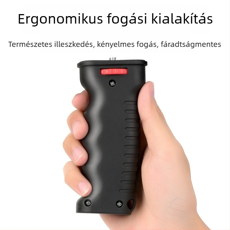 Kézi stabilizátor mobiltelefonhoz élő közvetítéshez — Grip típusú állvány, műanyag test, terhelhetőség legfeljebb 2 kg, asztali VLOG világító készlet