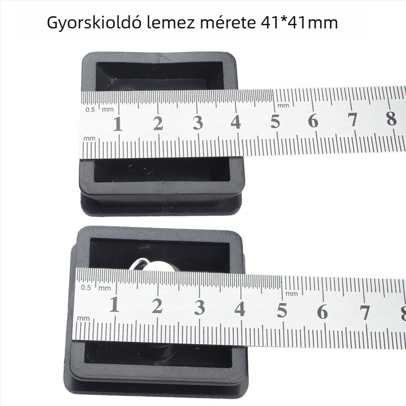 Háromlábas fejhez való gyorskioldó lemez — modell 330A, ABS, kompatibil 42×42 bajonettel, maximális teher 2–5 kg