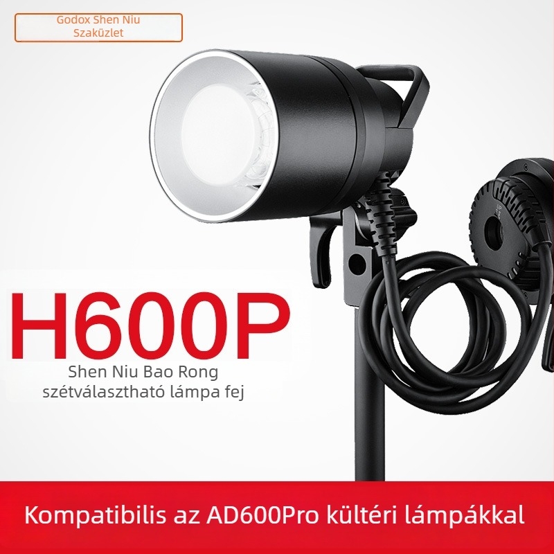Lámpa tartozékok — Shenniu H600p, alumíniumötvözetből készült osztott hordozható lámpatartó AD600PRO-hoz