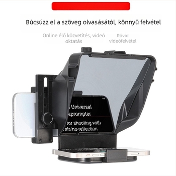 Lencse ZX2209-adapter – Teleprompter SLR-hez és mobiltelefonhoz, hordozható Bluetooth teleprompter Vlog-hoz és rövid videókhoz, SCXRig