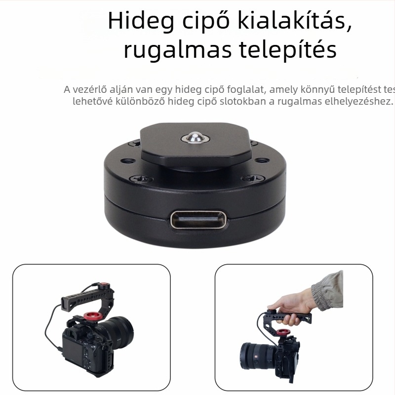 Kamera felvételi vezérlő, modell D10, alumínium ötvözet, kompatibilis kamerákkal, tömeg 16,5 g