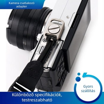 BM-1 Bázislemez DSLR- és tükrö nélküli kamerákhoz, gyorskioldó lemezzel, pánttal és konverziós csattal