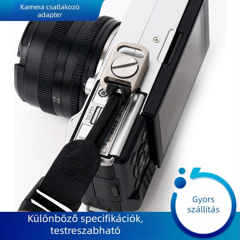 BM-1 Bázislemez DSLR- és tükrö nélküli kamerákhoz, gyorskioldó lemezzel, pánttal és konverziós csattal
