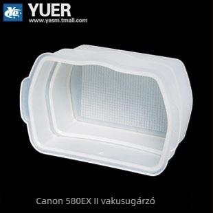 Diffúzor vakuhoz, műanyagból; Kompatibilis Yongnuo 560III/560IV és Godox TT600/TT685/TT850/TT860; Teherbírás < 2 kg; Tömeg 30 g