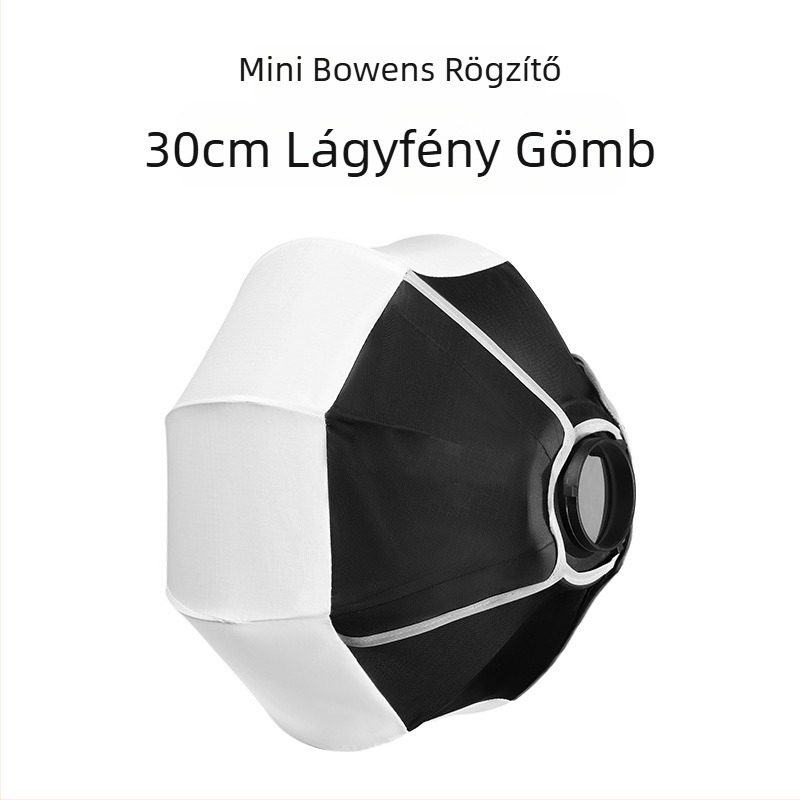 Mini Baorong kézi világító eszközhöz diffúz fénykészülék, Nylon ABS/Oxford anyagból, tömeg 0,22 kg, maximális terhelés 2 kg alatt