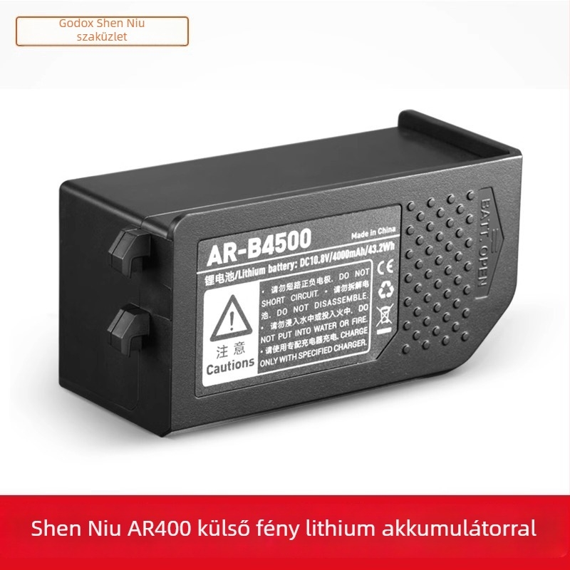 AR400 makró körfény, 400W, lítium akkumulátor, külső fotózásra, alumíniumötvözet, 0.5 kg