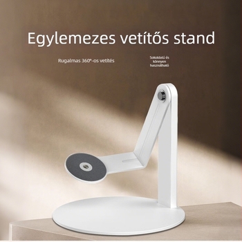 Weather Asztali teljesen fémből készült projektor-tartó 360°-os forgással, 1/4-es szabvány alapcsavar, tömeg 560 g, teherbírás 3 kg.