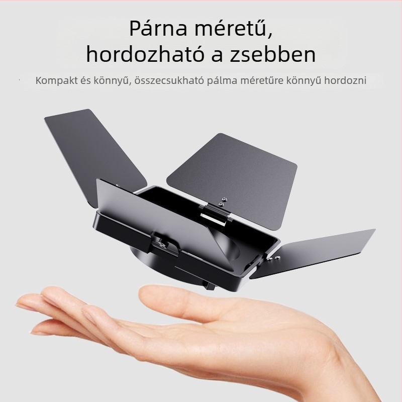 Négylevelű fényárnyékoló sapka a mini Baorong COB világításhoz – ABS, 110 g, Csomagolás: 1 db