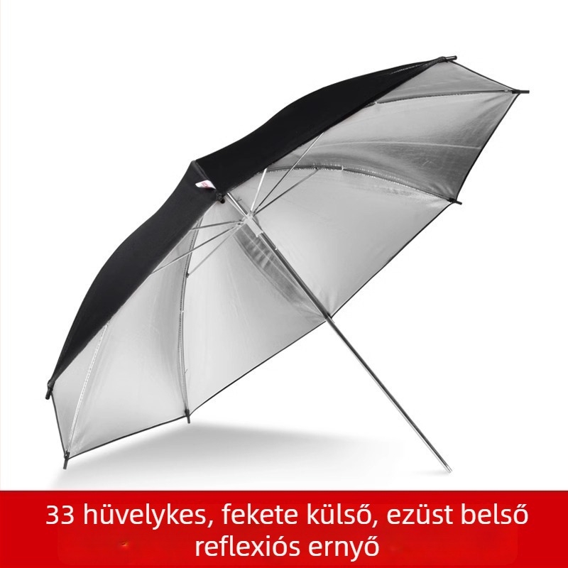 Minrui lágy fényű esernyő — alumínium ötvözet, Blitz és fényképező lámpákhoz (Maximális terhelés: < 2 kg)