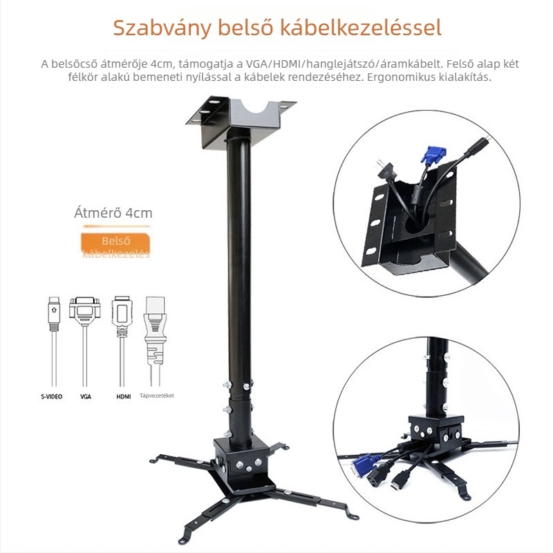 Xianghe projektor felfüggesztő tartó – 40 kg teherbírás