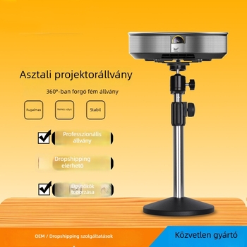 Fém korong alakú univerzális asztali projektor tartó, kompatibil G1, H1, Z4
