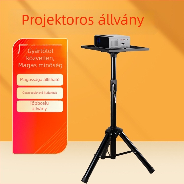 Hengyi Hordozható vetítőállvány padlóra – kinyitható háromszög tartó, állítható magasság