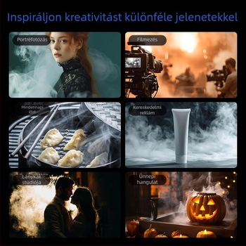Taixun TELESIN C40 Hordozható ködösítő készülék film- és TV-hez, szárazjég köd, műanyag, 276 g, maximális terhelés 2 kg