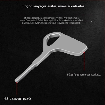 Xinwenxuan 8008 kameratartó, alumíniumötvözet, maxim terhelés 2 kg