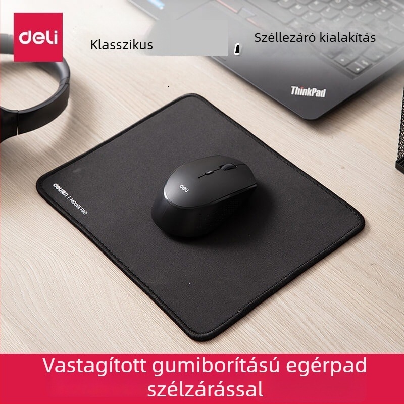 Deli 33188 gamer egérpad lock-edge dizájnnal és vastagított felülettel (Súly 0.1; Vastagság 3 mm)