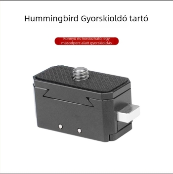Insta360 X5/X4/X3/X2-hez készült sportkamerás tartozék, Hummingbird gyorskioldó alap, alumíniumötvözet, teherbírás 2–5 kg