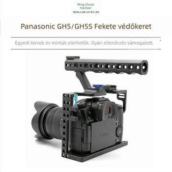 Alumíniumötvözetes kameravédő keret Panasonic GH5/GH5S-hez, könnyű kamerarig és hordozható stabilizáló kiegészítők