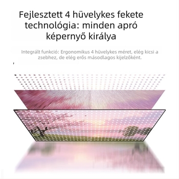 Selfie-monitor P4 – hátsó mágneses selfie kijelző, kompatibilis 99%-os okostelefonokkal, súly 0.0884
