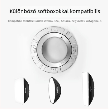 Fémpatron stúdiófényhez és softboxhoz, alumínium ötvözet