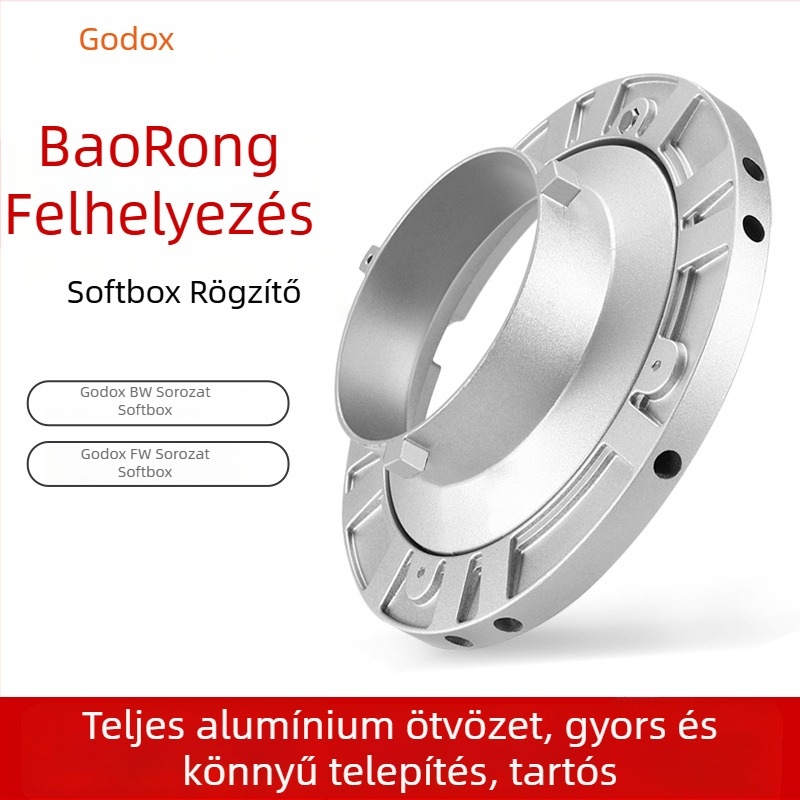 Fémpatron stúdiófényhez és softboxhoz, alumínium ötvözet