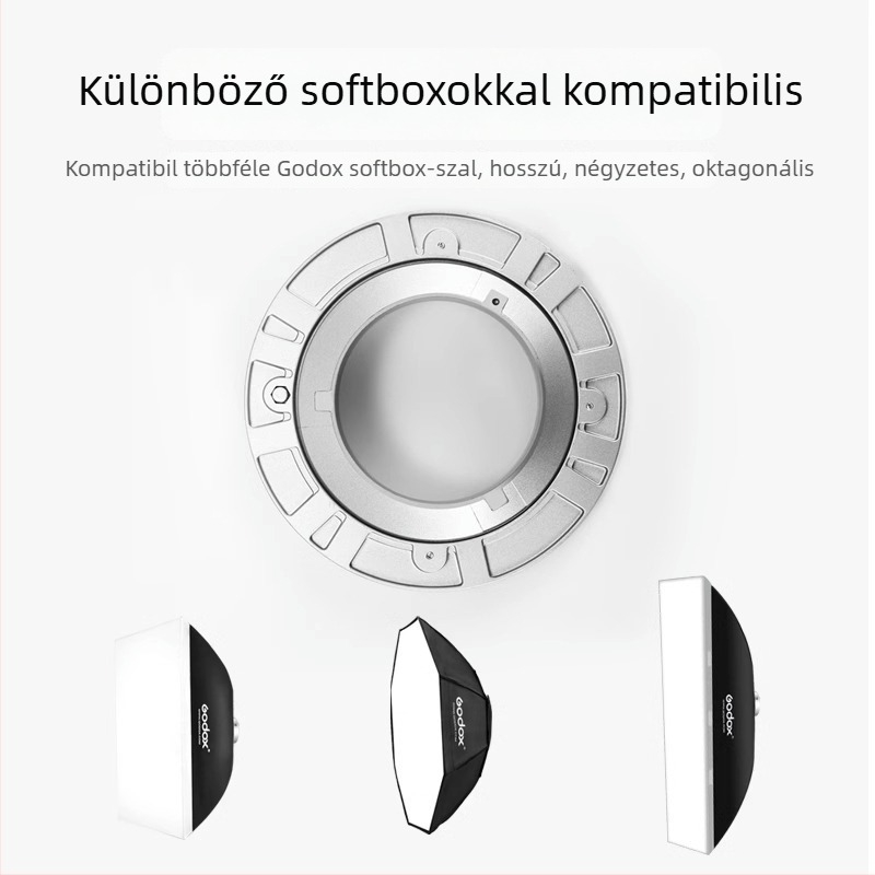 Fémpatron stúdiófényhez és softboxhoz, alumínium ötvözet