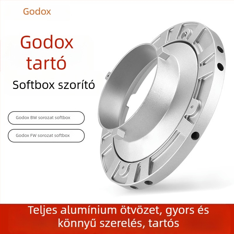 Fémpatron stúdiófényhez és softboxhoz, alumínium ötvözet