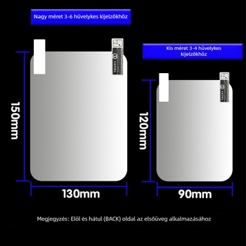 Privacy Guard PET HUD tükröző film, fej- és navigációs kijelzőhöz, univerzális kompatibilitás