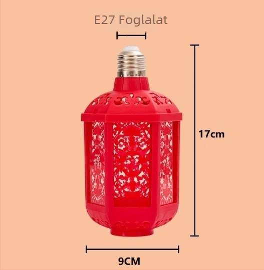 Szerencse Lámpa – E27 LED, 600 lm, 220V, IP20, PP héj, esküvői dekoráció