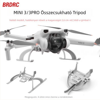 Brdrc Összecsukható magasságot növelő leszálló lábak DJI Mini 3 Pro-hoz – ABS védő háromlábú tartó, modell Ewb9647