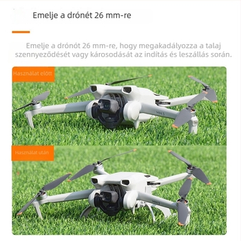 Brdrc Összecsukható magasságot növelő leszálló lábak DJI Mini 3 Pro-hoz – ABS védő háromlábú tartó, modell Ewb9647