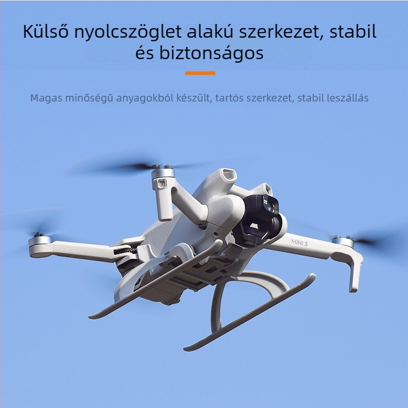 Brdrc Összecsukható magasságot növelő leszálló lábak DJI Mini 3 Pro-hoz – ABS védő háromlábú tartó, modell Ewb9647