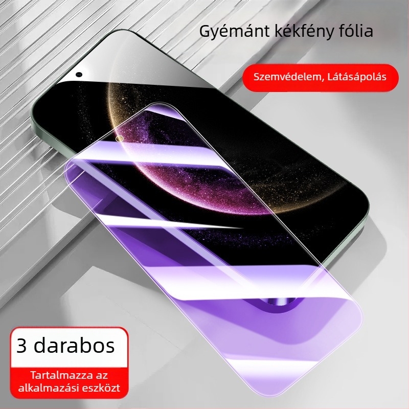 Huawei Mate70 edzett üveg képernyővédő magánéletvédővel – HD anti-peep és kékfény elleni védelem, Mate50, Pura70, Meta60 és P70 modellekhez
