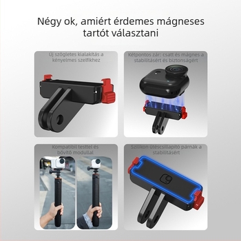 Flymile Mágneses gyorskioldó keret-adapter bővítő alap Insta360 Go Ultra akciókamera