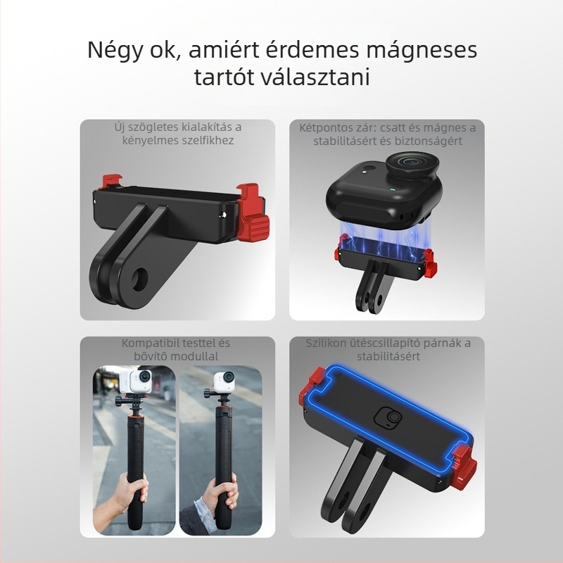 Flymile Mágneses gyorskioldó keret-adapter bővítő alap Insta360 Go Ultra akciókamera