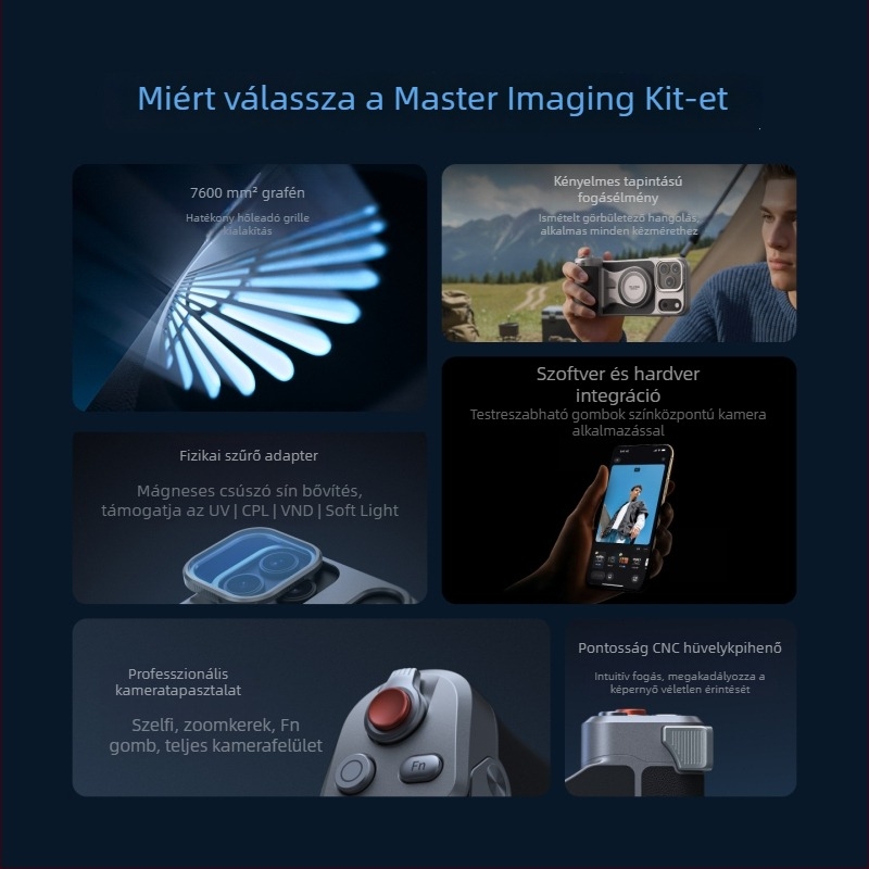 Taixun Mobiltelefonos felvételi fogantyú Bluetooth-es távirányítóval – fémszerkezet, maximális teher 500 g, súly 180 g