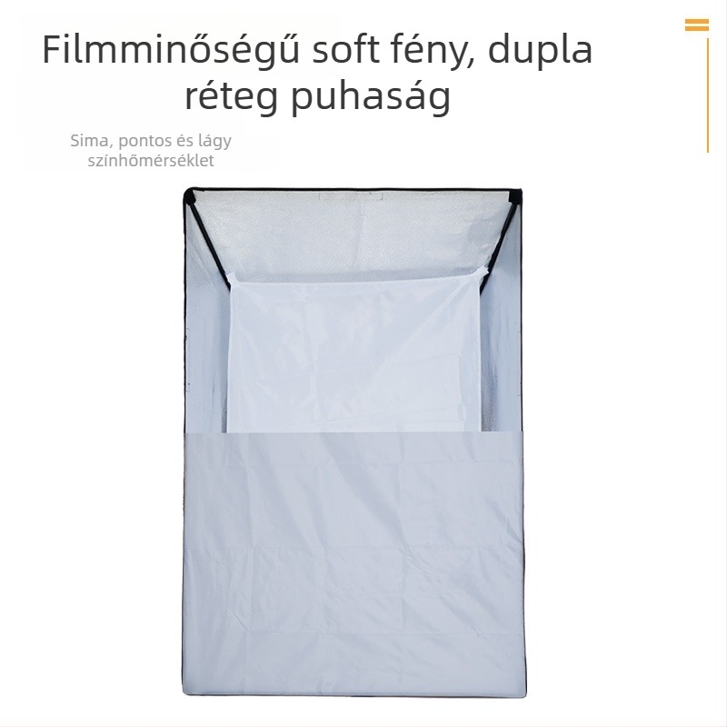 Bowens mountos négyszögletes softbox fotólámpákhoz, reflexív rugalmas textilből, teherbírás max. 2 kg