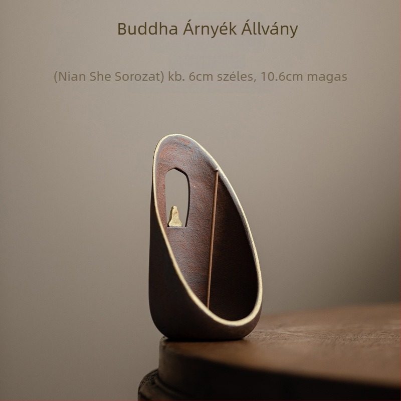 Kerámia füstölő tartó rudakhoz, kínai stílus, Conley Ceramics márka, Dehua eredet, fél kézi és fél mechanikus kivitel