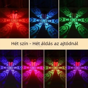 Függő lámpa – Seven-Color Blessing Lantern, E27, 220V, IP43