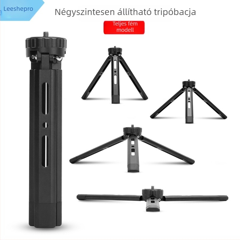 Vetítő stabilizáló háromlábú állvány alumínium ötvözetből, univerzális, rezgéscsillapító funkció, négyfokozatú állítható
