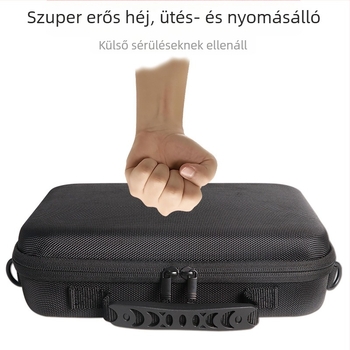 Multifunkcionális tároló táska digitális kiegészítők és projektor számára — Oxford anyag + EVA merev héj; teherbírás 15 kg; gyártás forrópréselés + varrás