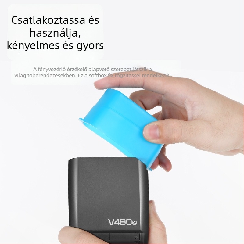 V480-as kamerához készült puha fény diffúzor, hordozható softbox kiegészítő, kompatibilis a V480-on-camera vakummal, 1 db softbox a csomagban, tömege körülbelül 0,1 kg