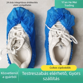 Egyszer használatos beltéri cipővédők, csúszásmentesek, nem szövött anyagból, megvastított, vízálló és porvédő