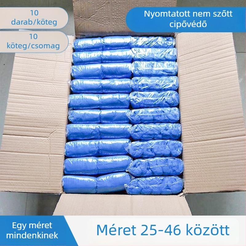 Egyszer használatos CPE cipővédők – vastagított, csúszásmentes, testreszabható