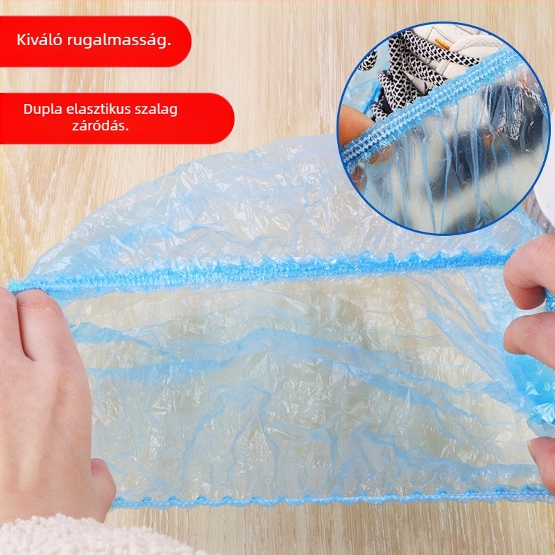 Egyszer használatos beltéri cipővédők, vízálló és porálló, vastag műanyag lábvédők, egy méret mindenkinek