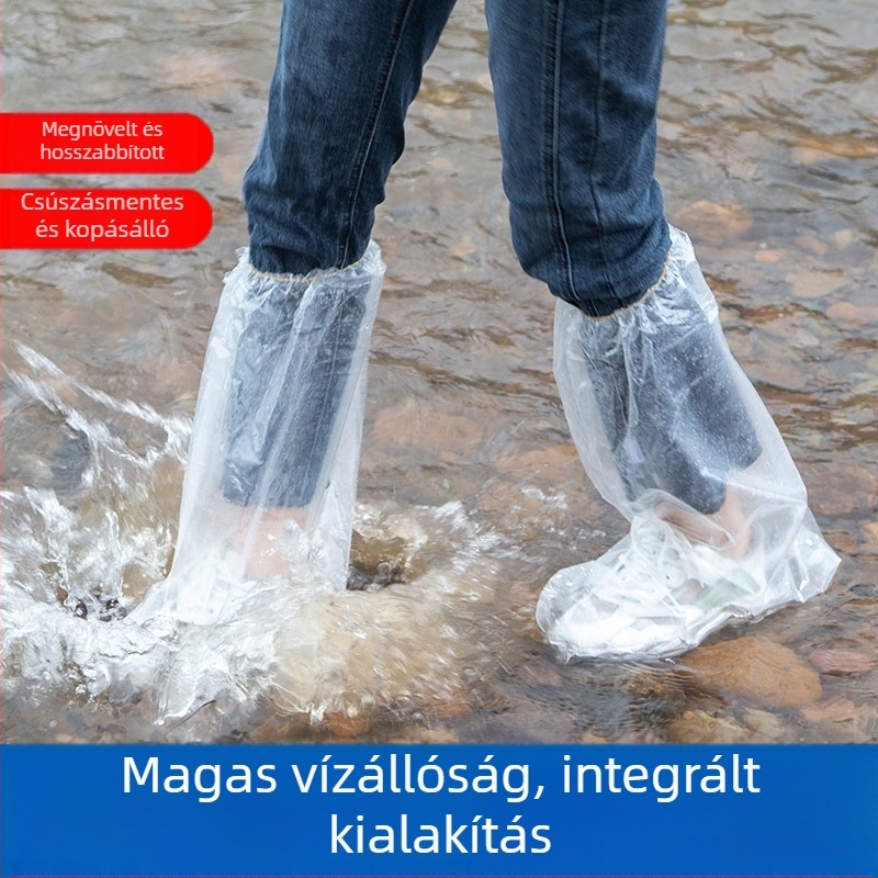 Egyszer használatos cipővédők kültéri használatra – vízálló, csúszásmentes, vastagított, tartós gyerekek számára, műanyagból