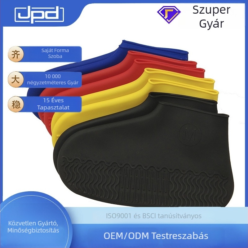 Szilikon cipővédők — vízálló, dezinfekció, szennyeződés elleni, csúszásmentes; modern minimalista stílus; eredet: Dongguan; márka Jepta