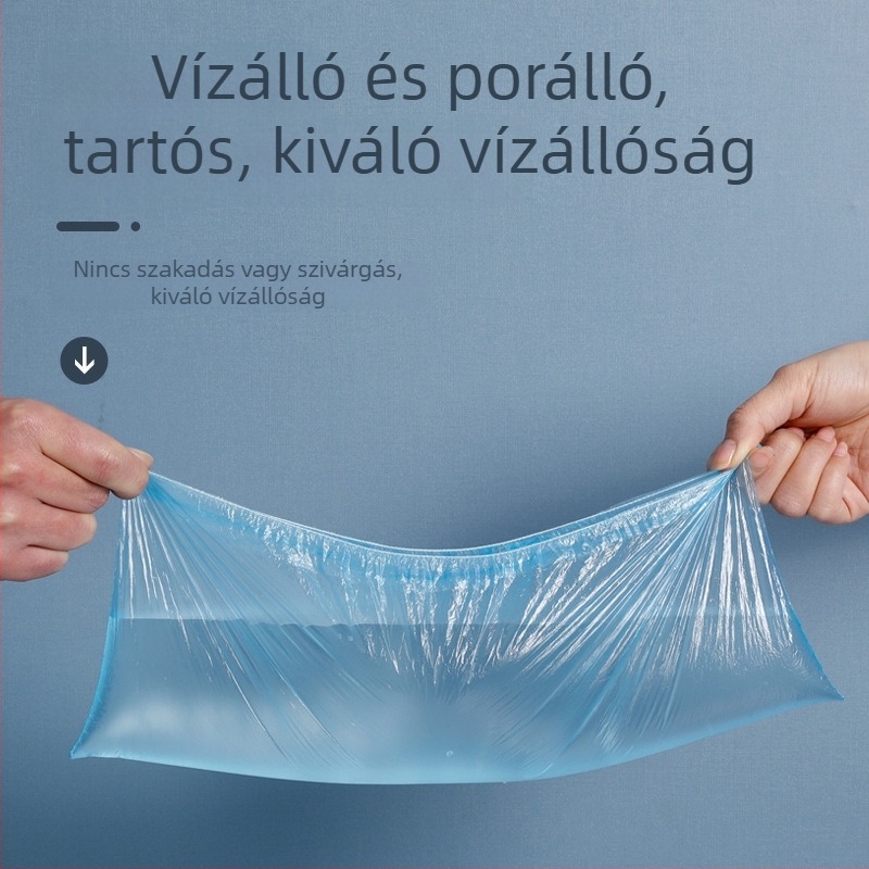 Egyszer használatos cipővédők, műanyag, beltéri használatra, porvédő, csúszásmentes, 100 db