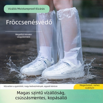 Egyszer használatos esőcsizma fedelek, PE anyag, 0,2 mm vastagság, vízálló, biológiailag lebomló