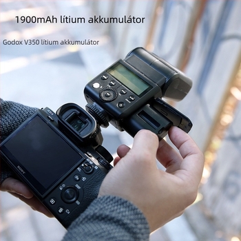 Godox V350 Kamera vakuvillanó tartozék, VB20 lítium-akkumulátor, UC20 töltő, USB diffúzor, hordozható kiegészítő